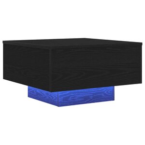 vidaXL Table basse Chêne noir 55 x 55 x 31 cm Bois d'ingénierie