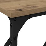 vidaXL Table Console Chêne Artisanal 180x23x75 cm Bois d'ingénierie