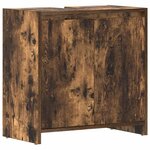 vidaXL Armoire de bain Chêne fumé 60x33x61 cm Bois d'ingénierie
