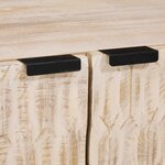 vidaXL Table basse Blanc 80 x 50 x 40 cm Bois de mangue massif