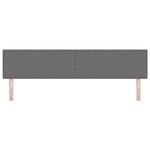 Tête de lit vidaXL Design simple Gris clair 200 cm Tissu en velours côtelé