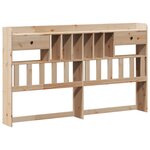 vidaXL Lit bibliothèque sans matelas 180x200 cm bois massif de pin