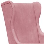 vidaXL Fauteuil Rose Velours