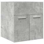 vidaXL Armoire de lavabo de salle de bain gris béton 41x38 5x46 cm