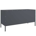 vidaXL Meuble TV anthracite 100 5x39x50 5 cm acier