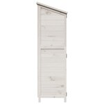 vidaXL Abri de jardin Blanc 106 x 56 x 176 5 cm Bois de Sapin Massif