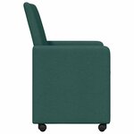 vidaXL Chaise de salle à manger 2 Pièces Vert foncé 57 x 66 x 94 cm tissu