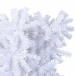 vidaXL Sapin de Noël artificiel renversé avec support Blanc 210 cm