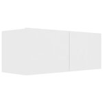 vidaXL Ensemble de meubles TV 3 Pièces Blanc Bois d'ingénierie