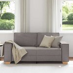 vidaXL Canapé 2 places Taupe 180x78x84 cm Tissu