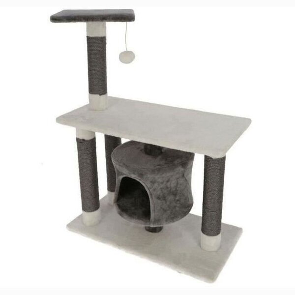 Arbre à chat Jade Darklight 96 cm blanc/gris