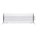 vidaXL Filet de badminton avec volants 500 x 155 cm