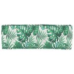 vidaXL Coussin pour banc de palette Motif de feuille 120 x 40 x 8 cm