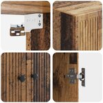 vidaXL Armoire Murale Bois ancien 66 x 34 5 x 90 cm Bois d'ingénierie