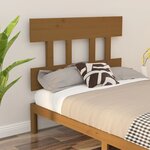 vidaXL Tête de lit Marron miel 93 5x3x81 cm Bois massif de pin