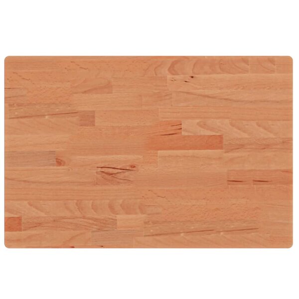 vidaXL Dessus de table 60x40x2 5 cm rectangulaire bois massif de hêtre