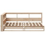 vidaXL Lit bibliothèque sans matelas 90x200 cm bois de pin massif
