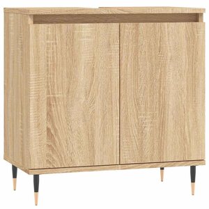 vidaXL Armoire de bain chêne sonoma 58x33x60 cm bois d'ingénierie