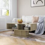 vidaXL Table basse chêne sonoma 103 5x50x44 5 cm bois d'ingénierie