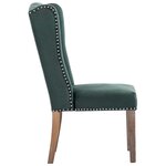 vidaXL Chaises à manger lot de 6 vert foncé velours