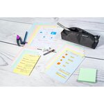 Paquet de 100 Fiches bristol 5x5 perf.125x200 s/film ass EXACOMPTA