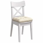 vidaXL Coussins de siège 4 Pièces Crème 45 x 45 cm