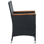 vidaXL Ensemble à manger d'extérieur 5Pièces avec coussins Résine tressée