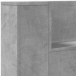 vidaXL Cabinet de Tête de Lit avec LED Béton Bois d'ingénierie