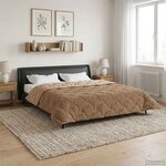 vidaXL Couette d'été 220 x 240 cm Été Taupe Respirant