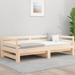 vidaXL Lit coulissant 2x(80x200) cm Bois de pin massif