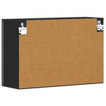 vidaXL Armoire suspendue Noir 60 x 20 x 40 cm Bois d'ingénierie
