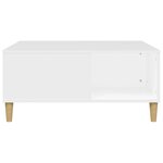 vidaXL Table basse blanc 80x80x36 5 cm bois d'ingénierie