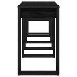 vidaXL Tables gigognes en chêne noir en bois d'ingénierie
