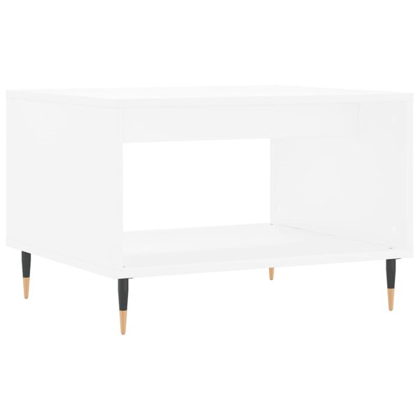 vidaXL Table basse blanc 60x50x40 cm bois d'ingénierie