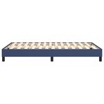 vidaXL Cadre de lit à ressorts bleu 120x200 cm tissu