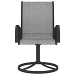 vidaXL Ensemble à manger de jardin 3 Pièces textilène et acier