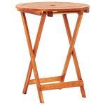 vidaXL Mobilier à dîner d'extérieur pliable 3 Pièces Bois d'eucalyptus