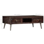 vidaXL Table basse Bois de récupération solide 100x60x35 cm