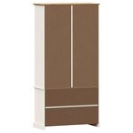 vidaXL Bibliothèque VIGO blanc 85x35x170 cm bois massif de pin