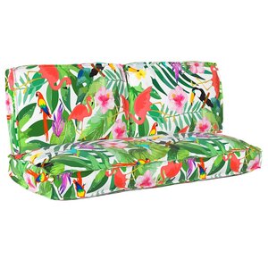 vidaXL Set de coussins de palette 3 Pièces Multicolore 120 x 50 x 12 cm