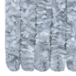 vidaXL Moustiquaire Blanc et gris 90x200 cm Chenille