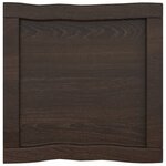 vidaXL Dessus de table bois massif traité bordure assortie