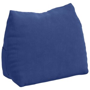 vidaXL Coussin de Dos Bleu police 45 x 20 x 35 cm