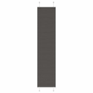 vidaXL Store plissé noir 40x200 cm largeur du tissu 39 4 cm polyester