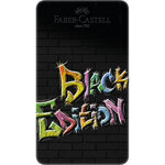 Crayon de couleur black edition  étui de 12 faber-castell