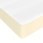 vidaXL Matelas de lit à ressorts ensachés Crème 140x200x20 cm
