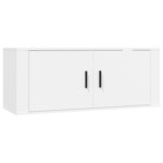 vidaXL Meubles TV muraux 2 Pièces blanc 100x34 5x40 cm
