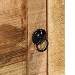 vidaXL Table de chevet 2 Pièces 40x32x46 cm bois massif de manguier brut