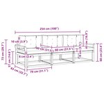 vidaXL Ensemble de canapés d'extérieur 3 pc Blanc et anthracite