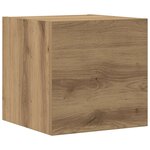 vidaXL Meubles TV muraux 3 Pièces chêne artisanal bois d'ingénierie